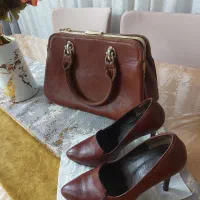 ست کیف و کفش چرم طبیعی|کیف، کفش، کمربند|اسلام‌شهر, شهرک مصطفی خمینی|دیوار