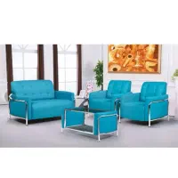 مبلمان طرح اطلس آبی فیروزه ای