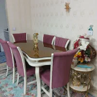 میز نهارخوری 6 نفره صدفی