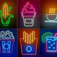 تابلو ال ای دی ثابت روان نئون فلکسی LED