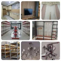نصاب قفسه،رگال،میزتلوزیون،پرده لوسترشیرالات،کابینت