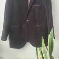 کت مردانه  نو یکی قهوای ویکی کرم