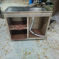 گاز پنج شعله.کابینت.کابینت با سینک .جا سماوری|اجاق گاز و لوازم برقی پخت‌وپز|نوشین شهر, |دیوار