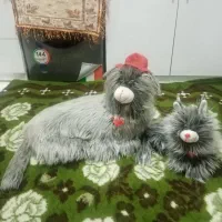عروسک گربه ای کارخوب وعالی وکم استفاده