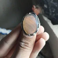 انگشتر استیل عقیق طبیعی|جواهرات|شاهین دژ, |دیوار