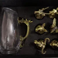 شات وارداتی ۶عددی حیوانات با جعبه