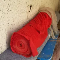 پارچه مخمل قرمز ۴۵ متر