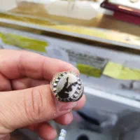 انگشتر نقره نگین شجر اصلی|جواهرات|مشهد, پایین خیابان|دیوار