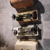 دو عدد چرخ خیاطی یکی اصل ژاپن|چرخ خیاطی و ریسندگی|خوی, |دیوار