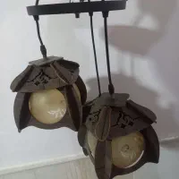 لوستر سه شاخه سالم|لوستر و چراغ آویز|نیشابور, کلاغان|دیوار