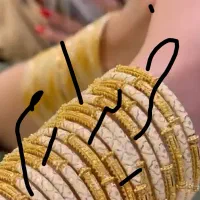 النگو هندی رنگ کرم سایز یک