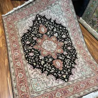 قالیچه هریس گل ابریشم