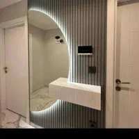 اینه قدی دفرمه بک لایت شلف کنسول دیواری|آینه|تهران, صادقیه|دیوار