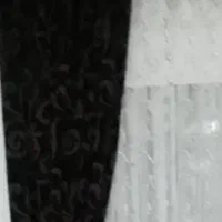 پرده حریر با والان وکنار پرده مخمل|پرده، رانر، رومیزی|بندر انزلی, سید آسیه|دیوار