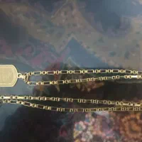 گردنبند+پلاک+انگشترطلا و نقره بدل