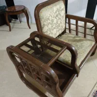 میز تلفن قدیمی جنس چوب