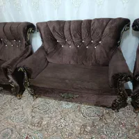 مبل و سه عدد جلو مبلی و میز تلوزیون|مبلمان خانگی و میز عسلی|مشگین شهر, |دیوار