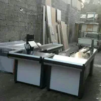 قفسه وسط سفید/پایه تی/میز چک اوت|فروشگاه و مغازه|رشت, منظریه|دیوار