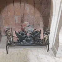 لوازم کامل شومینه در حد نو