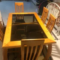 میز ناهارخوری چوبی