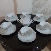 سرویس چایخوری قدیمی ژاپن عتیقه،لیوان فرانسه و.