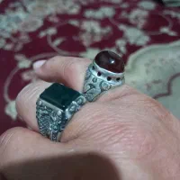 انگشتر نقره یاقوت|کلکسیون اشیاء عتیقه|مرودشت, دولت آباد|دیوار