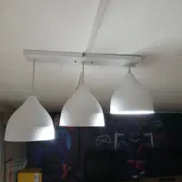 چراغ آویز ۳لامپ و ۱عدد لامپ رقص نور