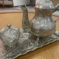 قوری و قندان و سینی سیلور|ظروف سرو و پذیرایی|تهران, فلاح|دیوار