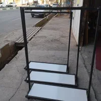 رگال ترکیبی چوب و فلز|بندرخت و رخت‌آویز|قم, شهرک فاطمیه|دیوار