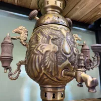 سماور تمام نقش بسیار زیبا(انتیک مدانلو)|کلکسیون اشیاء عتیقه|ساری, |دیوار