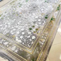 فرش  طرح وینتیج سبز۱۲۰۰شانه