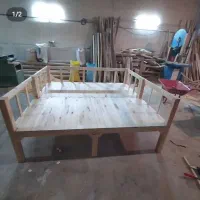 کرسی تخت سنتی چوبی|تخت و سرویس خواب|تفرش, |دیوار