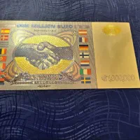 اسکناس فانتزی روکش طلای یک میلیون یورو اروپا