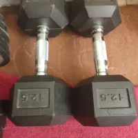 دمبل 6ضلعی 12.5کیلویی