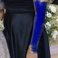 لباس مجلسی مشکی ساتن امریکایی