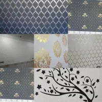 نقاشی ساختمان و طرح های کاغذ دیواری