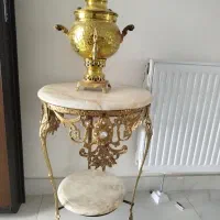 میز تلفنی برنز و سماوره برنز