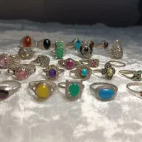 انگشتر نقره عقیق فیروزه جواهری|جواهرات|آمل, |دیوار