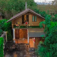 اجاره کلبه سویسی جکوزی جنگلی وسط نجگل|اجارهٔ کوتاهمدت ویلا و باغ|کلارآباد, |دیوار