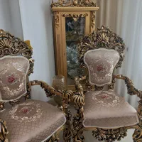 مبل ۹نفره همراه با ویترین و عسلی|مبلمان خانگی و میز عسلی|دلیجان, |دیوار