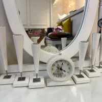 آینه و شمعدان چوبی کشو دار