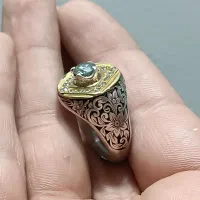 انگشتر یاقوت بنفش سیاه و موزنایت روسی|جواهرات|تهران, آسمان|دیوار