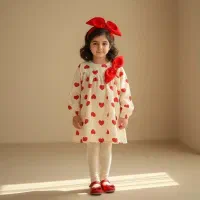 ست دو تیکه قلبی|کفش و لباس بچه|قم, حکمت شمالی|دیوار