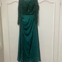 لباس مجلسی کار شده یقه دلبری کاملا نو