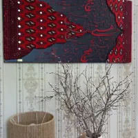 تابلو فرش کالیگرافی برجسته، آینه کاری شده دستساز|تابلو، نقاشی، عکس|مشکیندشت, |دیوار