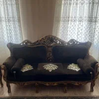 مبلمان مخمل چوب گردو|مبلمان خانگی و میز عسلی|تهران, اختیاریه|دیوار