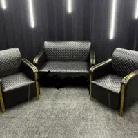 مبلمان اداری مدل پاندا کروم طلایی /نقره ای /میزجلو