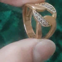 انگشترانگلیسی یکهشتم طلا مابقی نقره حدود ۴گرم|جواهرات|مشهد, هنرور|دیوار