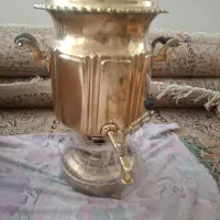 سماوربرنجی نفتی سنگین قدیمی کارکرده