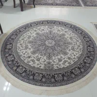 سه تخته فرش۱۲۰۰ شانه کرم تافته هزارگل گلستان کاشان|فرش|الوند, |دیوار
